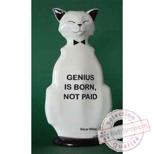 Figurine chat - wild cat genius is born - wic01