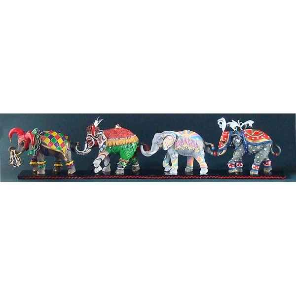 Figurine elephant - flower power  - tu13078