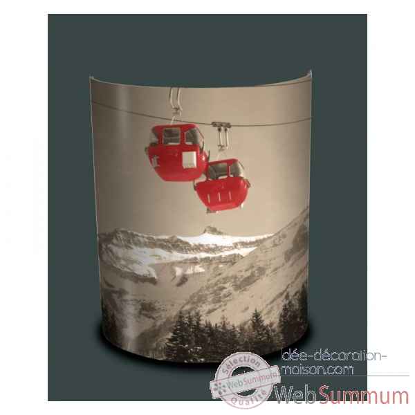 Applique murale montagne telecabines vintage -MO1628APP