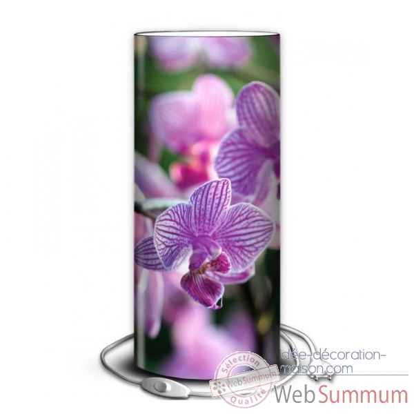 Lampe nature orchidee rose -NA1338