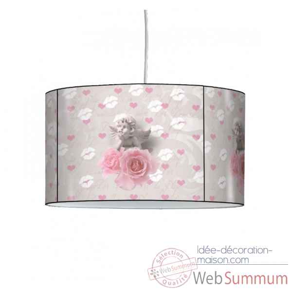 Lampe suspension charme ange rose -CH1509SUS