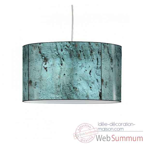 Lampe suspension collection matieres bois bleu -MAT1442SUS