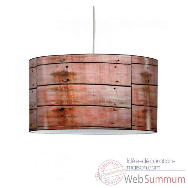 Lampe suspension collection matieres coque bateau en bois -MAT1319SUS