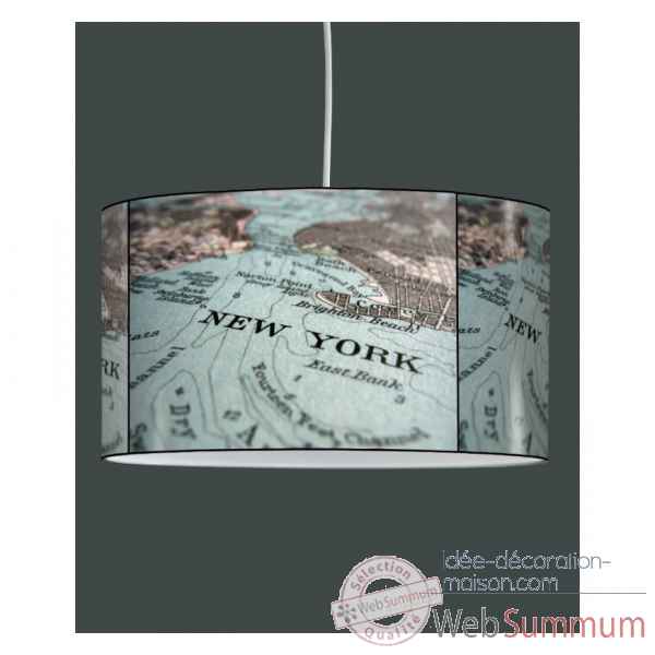 Lampe suspension tendance carte new york -TE1206SUS