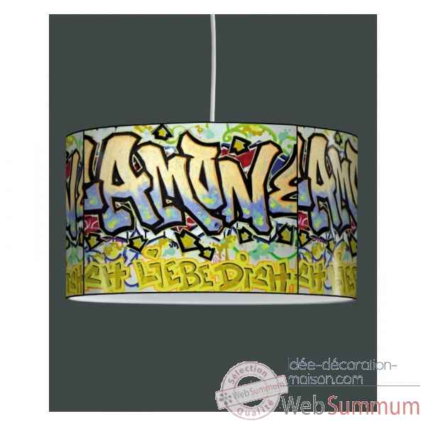Lampe suspension tendance tags graffitis -TE1213SUS