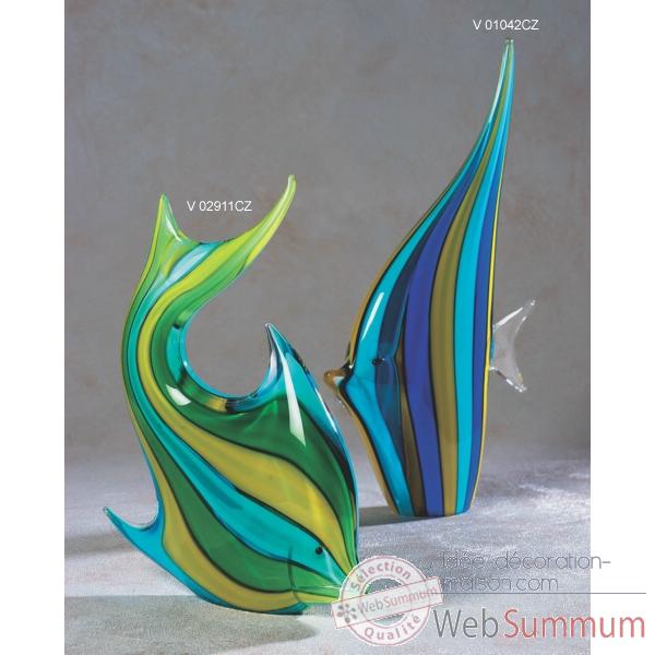 Poisson en verre Formia -V02911CZ