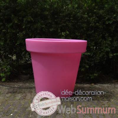 Pot fleur 60 cm Rose