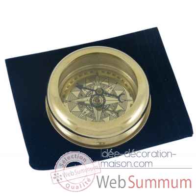 Boussole lb, o 6 cm, pochette velours Produits marins Web Summum -0281