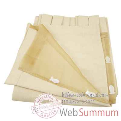 Rideau beige gauche Produits marins Web Summum -web0747
