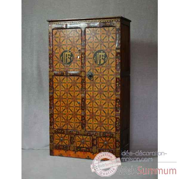 Armoire style tibetain 5 -KTR0043