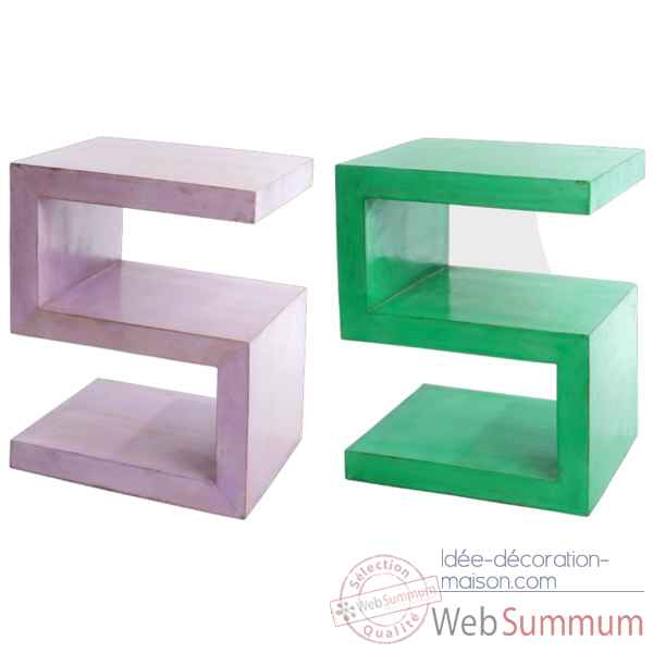 Table chevet couleur verte Hindigo -JE27GREE