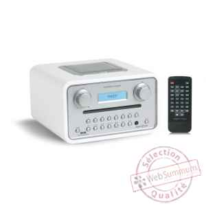 Poste radio lecteur cd dab fm sorties casque et mp3 blanc tangent -radio cinque-b