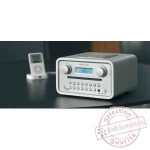 Poste radio lecteur cd dab fm sorties casque et mp3 silver tangent -radio cinque-s