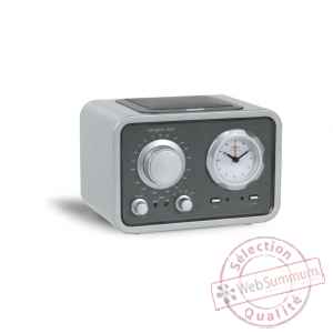 Radio de table am fm reveil laque silver tangent -radio duo-ls