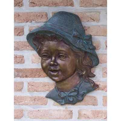 Fille avec chapeau decoration murale -HW1217BR-BS