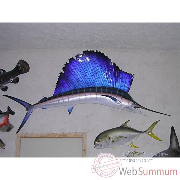 Trophee poisson des mers tropicales Cap Vert Espadon voilier -TR062