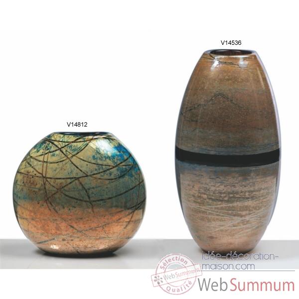 Vase olive en verre Formia -V14536