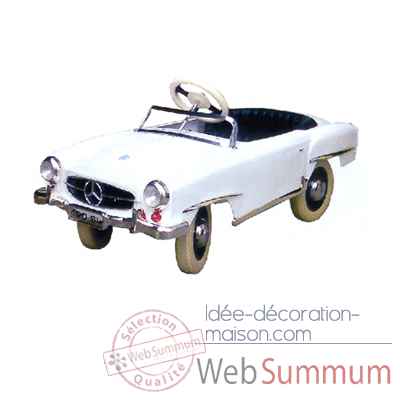 Voiture a pedales Mercedes blanc - 12659w