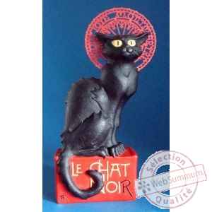 Figurine art mouseion steinlen chat noir  ste01 3dMouseion