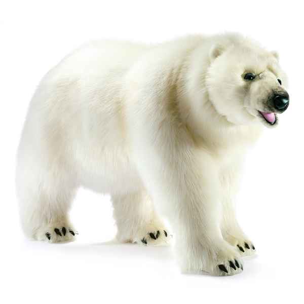 Anima - Peluche ours polaire a 4 pattes 105 cm -4446