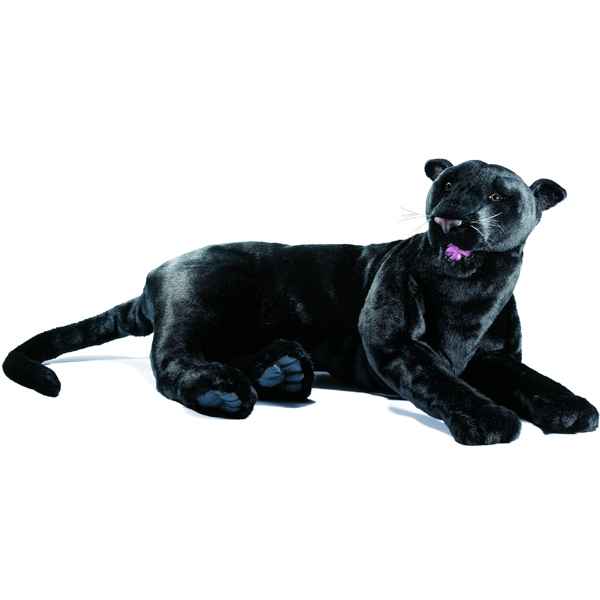 Anima - Peluche panthere noire couchee 100 cm -4740