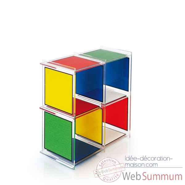 Etagere castelbajac 4 cubes acrila -ec4c