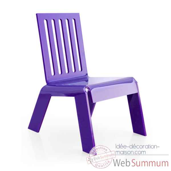 Relax chair jardin barreaux violette acrila -rcjbvi