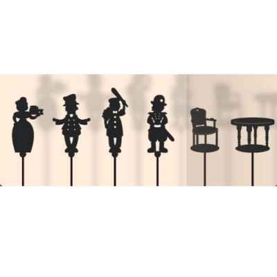 Coffret 6 marionnettes a ombres Guignol anima scéna 23653
