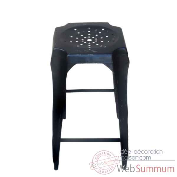 Tabouret de bar noir use Antic Line -CD516