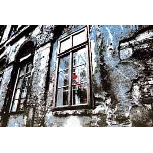 Cadre fenêtre en aluminium effet humide 1500 x 1000 Arteinmotion QUA-ALL0064