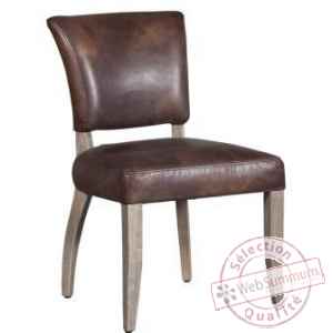 Chaise roma en cuir couleur whisky arteinmotion -sed-rom0025