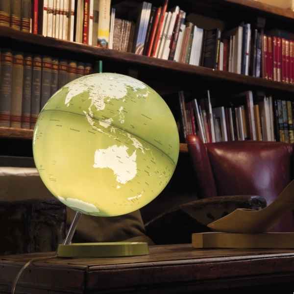 Globe lumineux light and colour pistache en anglais