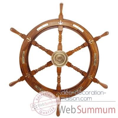 Barre a roue decor laiton  Produits marins Web Summum -web0111
