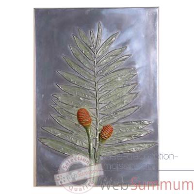 Decoration murale-Modele Torch Ginger Positive Wall Plaque, surface aluminium-bs2308alu