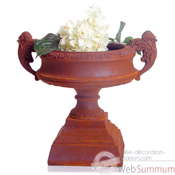 Vases-Modele French Planter, surface rouille-bs3027rst
