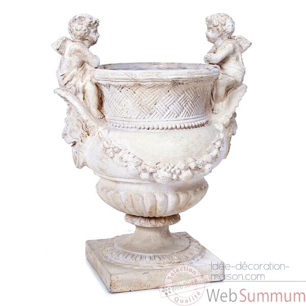 Vases-Modele Cherub Urn, surface pierre romaine-bs3060ros
