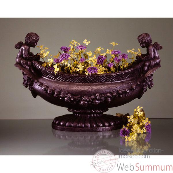 Video Vases-Modele Cherub Oval Bowl,  surface granite-bs3063gry