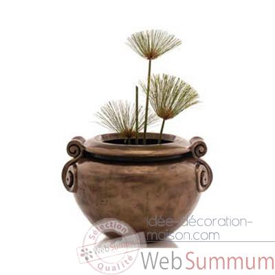 Video Vases-Modele Vigan Planter Junior, surface pierre romaine-bs3213ros