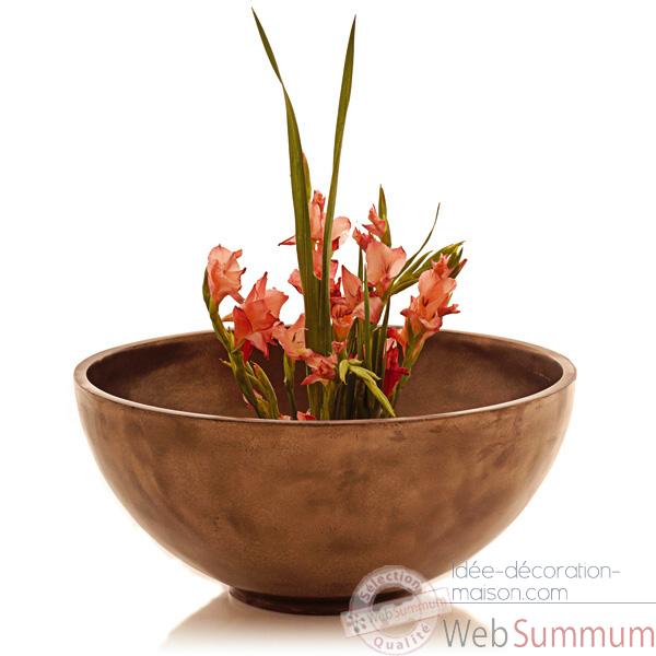 Video Vases-Modele Sulu Bowl, surface bronze nouveau-bs3227nb