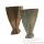 Vases-Modle Koi Vase, surface bronze avec vert-de-gris-bs3230vb