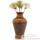 Vases-Modle Ginko Vase, surface bronze avec vert-de-gris-bs3263vb