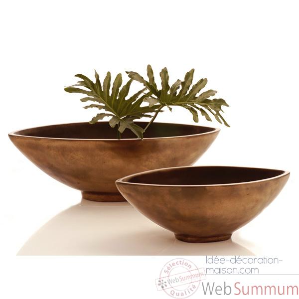 Vases-Modele Mata Bowl Small, surface bronze nouveau-bs3265nb