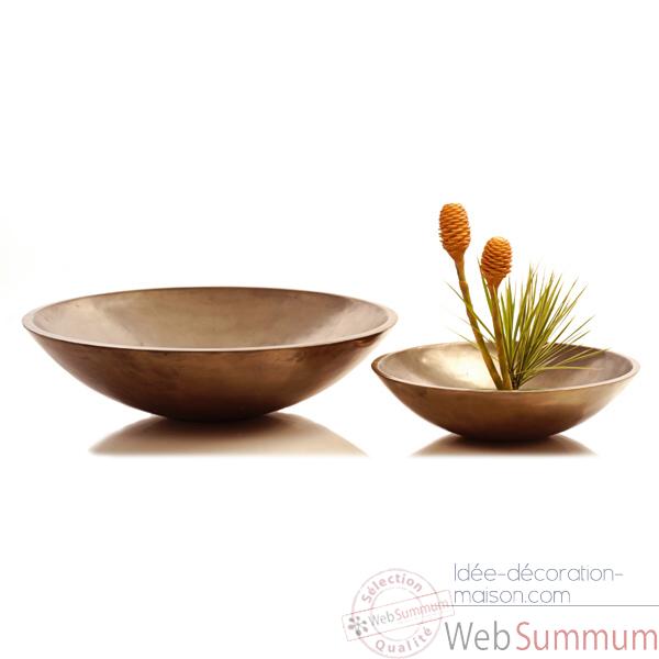 Vases-Modele Kawa Bowl Junior, surface aluminium-bs3271alu