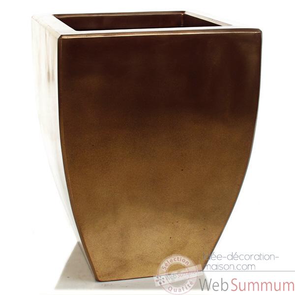 Vases-Modele Kobe Planter, surface bronze nouveau-bs3326nb