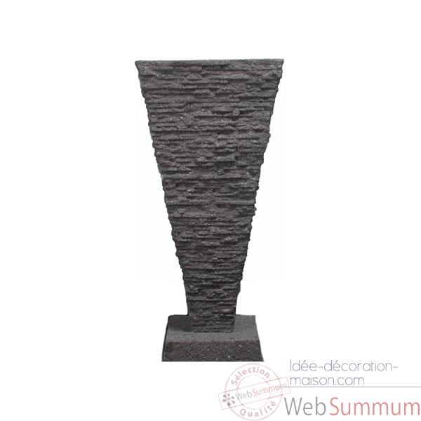 Fontaine-Modele Saqqara Fountainhead, surface pierre noire-bs3339lava