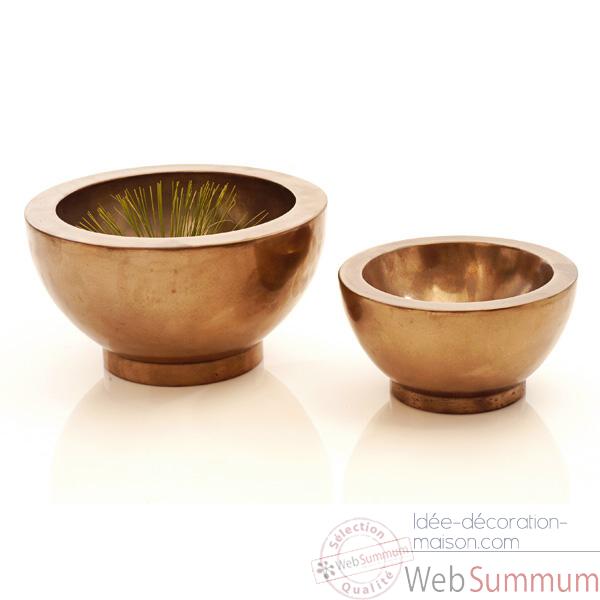 Vases-Modele Paso Bowl Small, surface bronze nouveau-bs3347nb