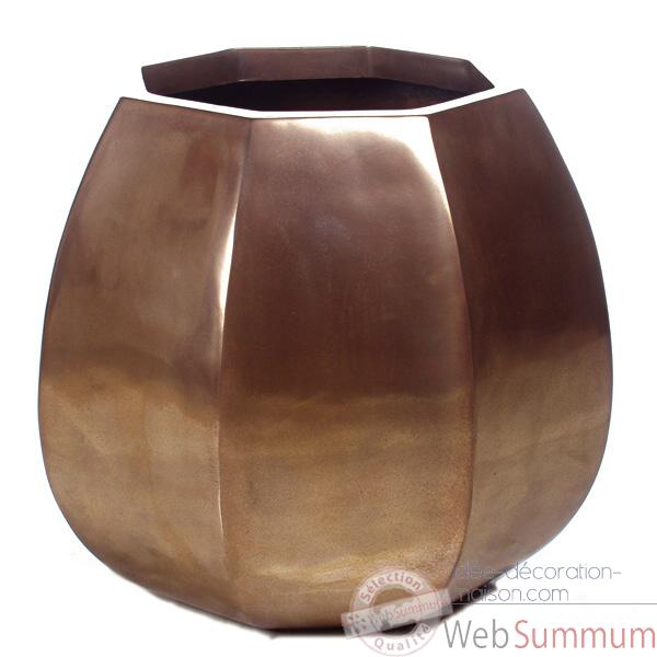 Vases-Modele Crocus Planter, surface bronze nouveau-bs3349nb