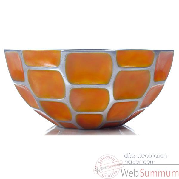 Vases-Modele Mando Bowl, surface aluminium-bs3360alu
