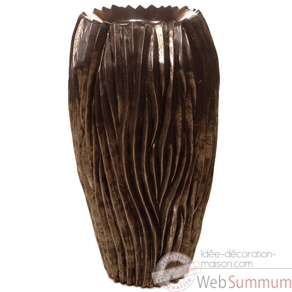 Video Vases-Modele Alon Vase, surface pierre noire-bs3414lava