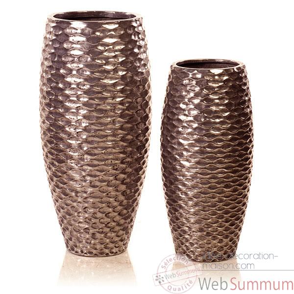 Vases-Modele Flamenco Vase Small, surface aluminium-bs3440alu